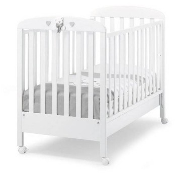 Lesena otroška posteljica TATINO White Grey