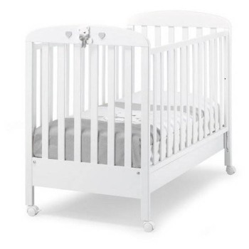 Lesena otroška posteljica TATINO White Grey