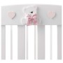 Drveni dječji krevetić TATINO White Pink Drveni dječji krevetić TATINO White Pink