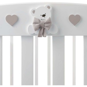 Lesena otroška posteljica TATINO White Tortora