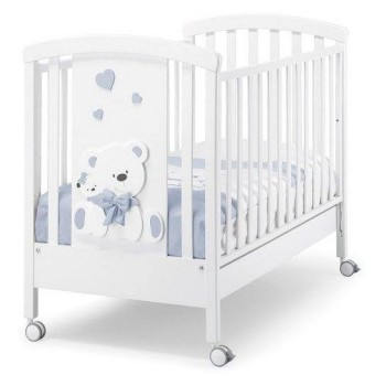 Lesena otroška posteljica TATO Blue