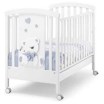 Lesena otroška posteljica TATO Blue