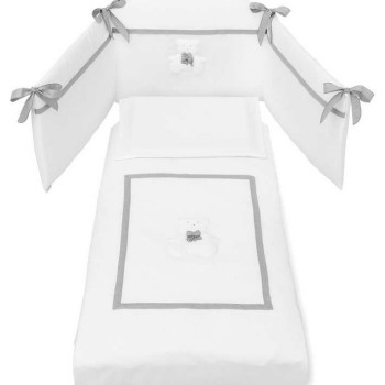 Otroška posteljnina DUDU White Grey