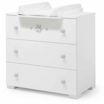 Komoda i prostor ta presvlačenje CHARLY White Grey Komoda i prostor ta presvlačenje CHARLY White Grey