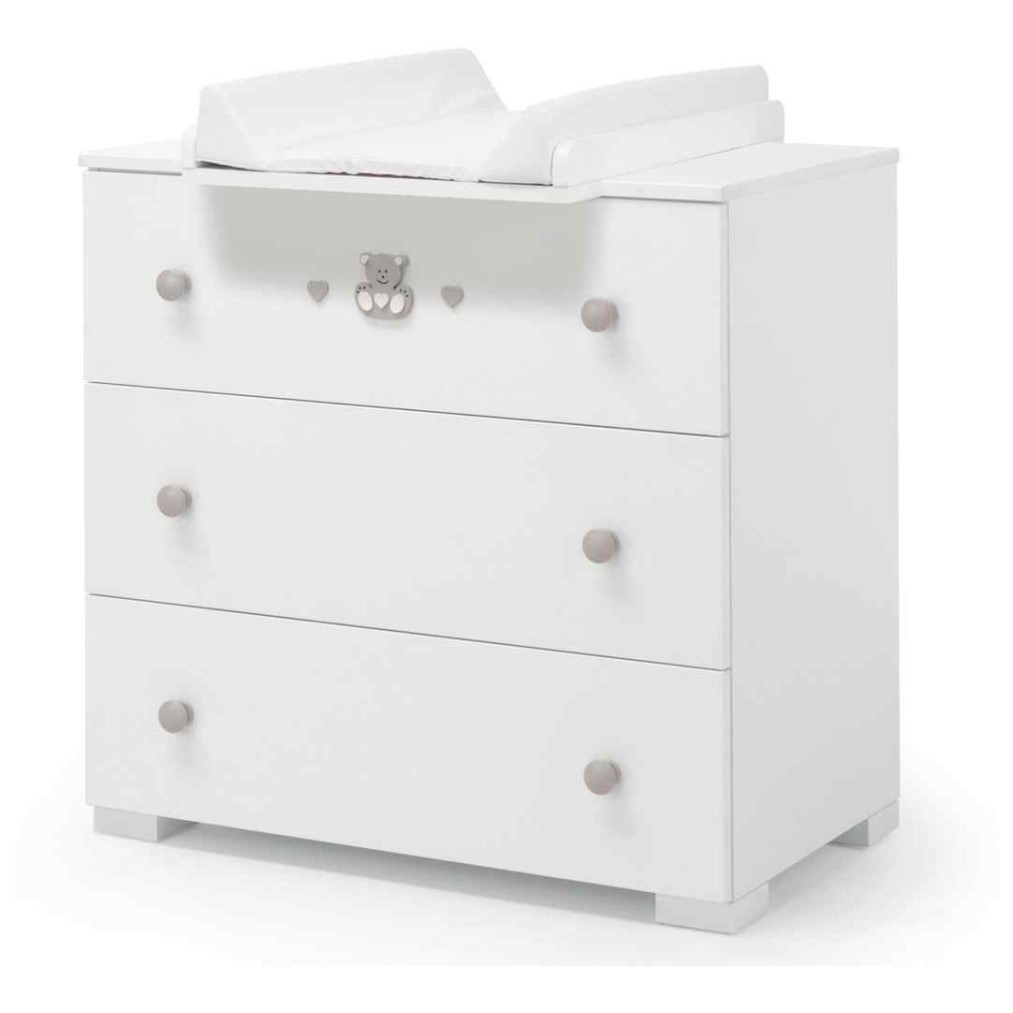 Komoda i prostor ta presvlačenje CHARLY White Tortora Komoda i prostor ta presvlačenje CHARLY White Tortora