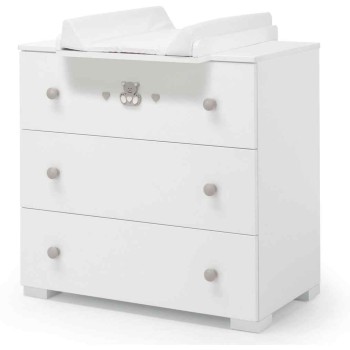 Komoda i prostor ta presvlačenje CHARLY White Tortora Komoda i prostor ta presvlačenje CHARLY White Tortora