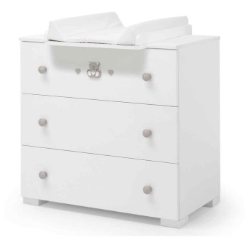 Komoda i prostor ta presvlačenje CHARLY White Tortora Komoda i prostor ta presvlačenje CHARLY White Tortora