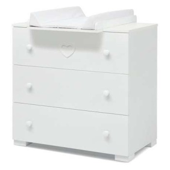 Predalnik s previjalno mizo DOLCE White