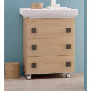 Komoda za previjanje s kadom EVOLUTION Titanium