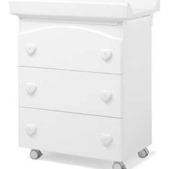 Previjalna miza z banjico ELITE White