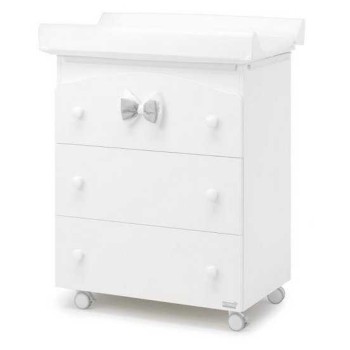 Previjalna miza z banjico LILLI White