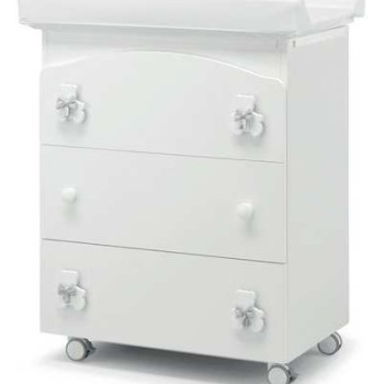 Komoda sa kadicom DUDU White Grey