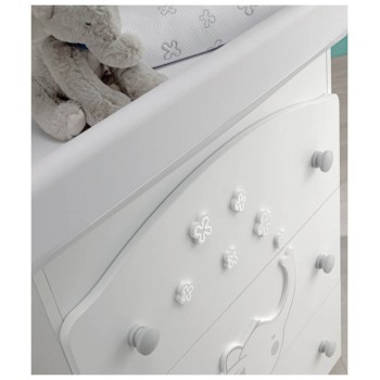 Previjalna komoda z banjico ELLY