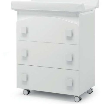 Komoda za previjanje s kadom EVOLUTION White