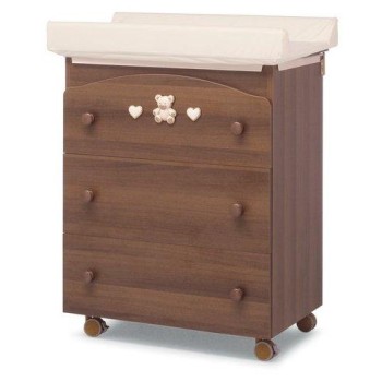 Previjalna komoda z banjico TIPPY JOLIE Walnut