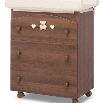 Previjalna komoda z banjico TIPPY JOLIE Walnut