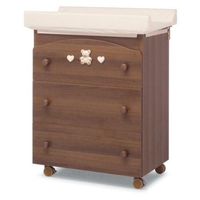 Previjalna komoda z banjico TIPPY JOLIE Walnut