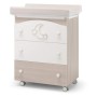 Komoda za previjanje s kadom MOON Tortora Sbiancato Komoda za previjanje s kadom MOON Tortora Sbiancato