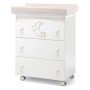 Komoda za previjanje s kadom MOON White Komoda za previjanje s kadom MOON White