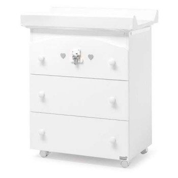 Komoda sa kadicom TATINO White Grey