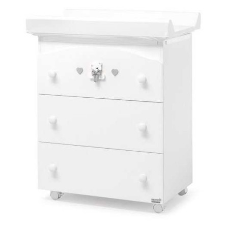 Komoda sa kadicom TATINO White Grey