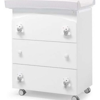 Previjalna miza z banjico TATO Grey