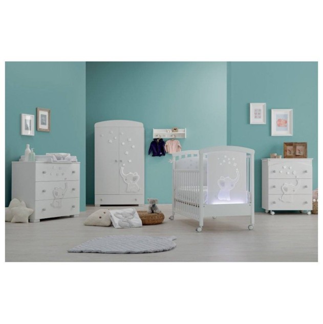 Lesena otroška posteljica ELLY LED