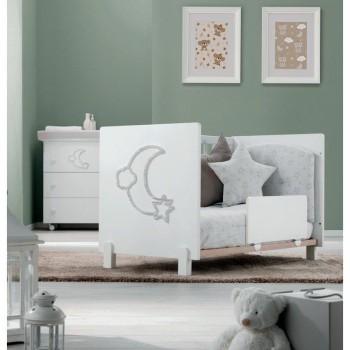 Otroška posteljica LITTLE MOON White
