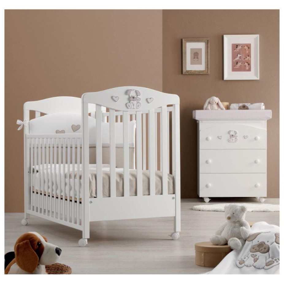 Drveni dječji krevetić LUCKY Tortora Drveni dječji krevetić LUCKY Tortora