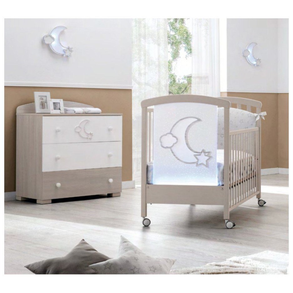 Dječji krevetić MOON Tortora Sbiancato Dječji krevetić MOON Tortora Sbiancato