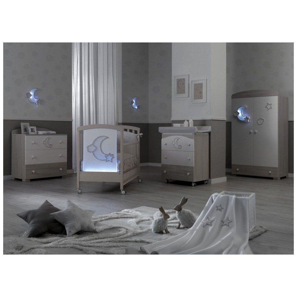 Dječji krevetić MOON Tortora Sbiancato Dječji krevetić MOON Tortora Sbiancato