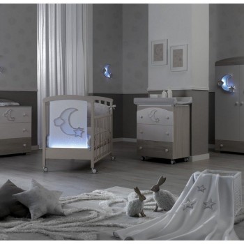 Otroška posteljica MOON Tortora Sbiancato