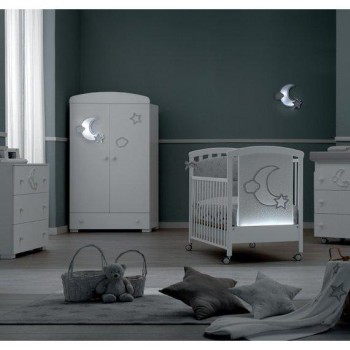 Otroška posteljica MOON White