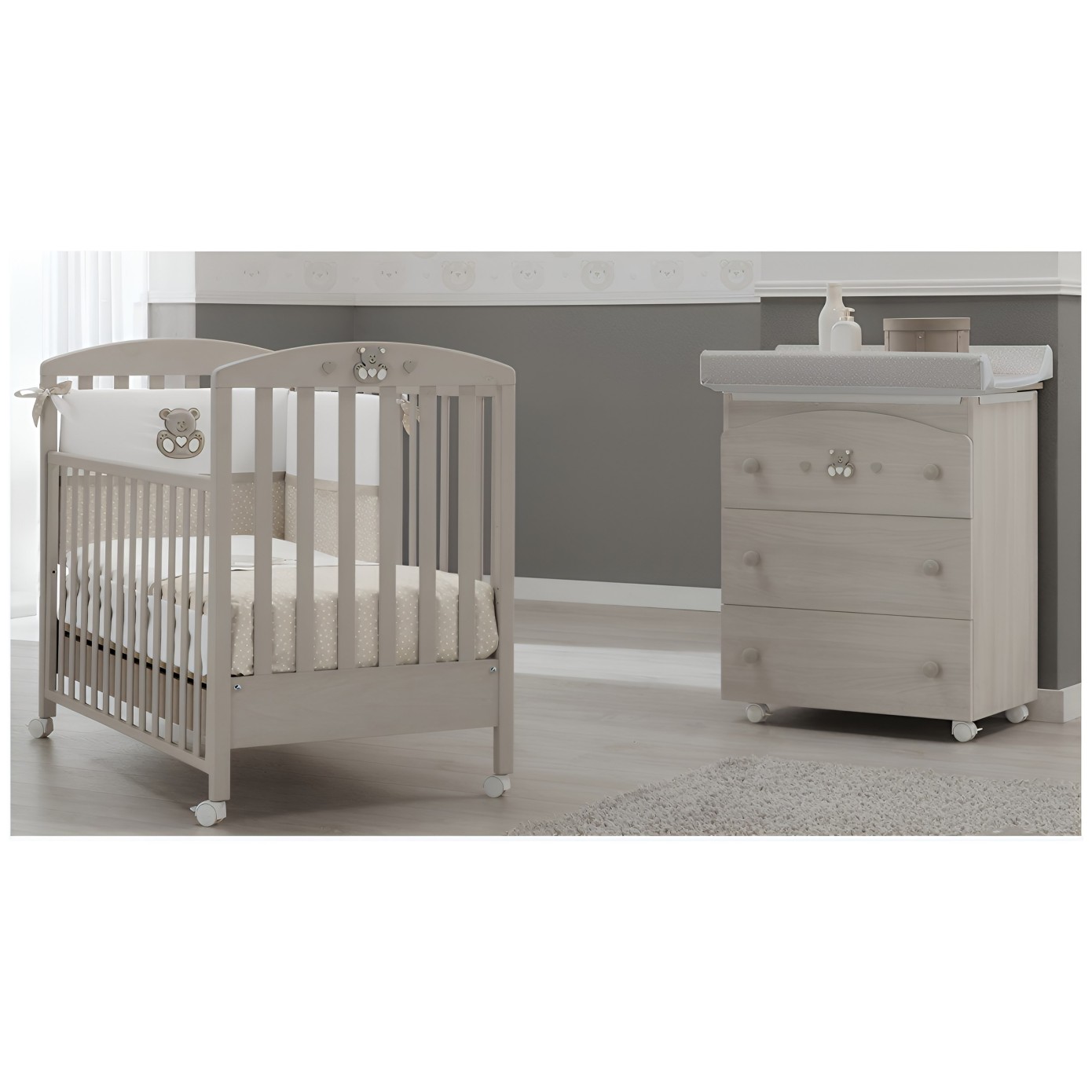 Otroška soba CHARLY Tortora Sbiancato Otroška soba CHARLY Tortora Sbiancato