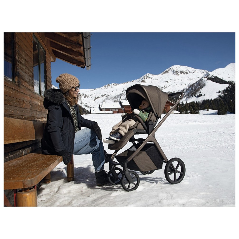 COMMANDER Cinnamon Brown Foppapedretti otroški voziček 3v1