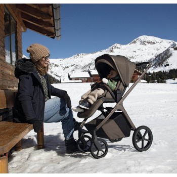 COMMANDER Cinnamon Brown Foppapedretti otroški voziček 3v1