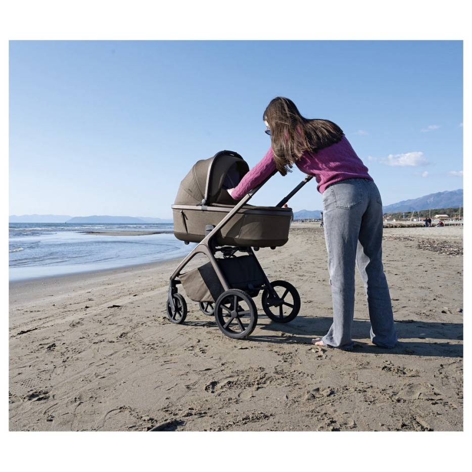 COMMANDER Cinnamon Brown Foppapedretti otroški voziček 3v1