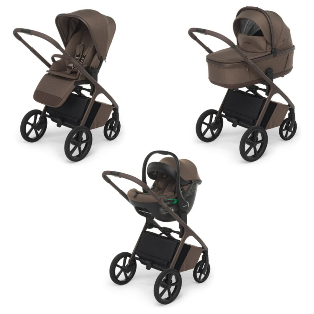 COMMANDER Cinnamon Brown Foppapedretti otroški voziček 3v1