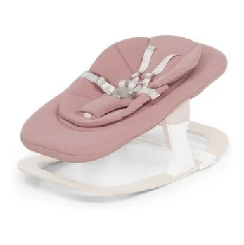 ležalnik Foppapedretti Kidsmenu Pink z varnostnimi pasovi