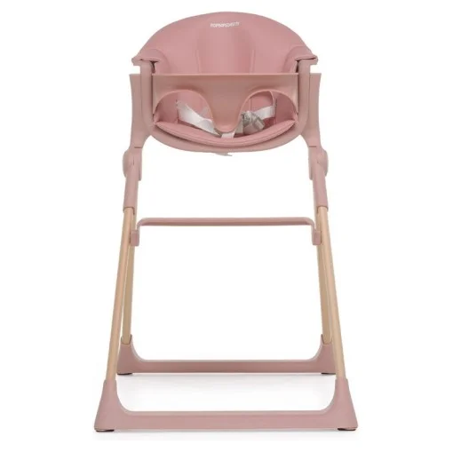 sprednji pogled stolčka za hranjenje Foppapedretti Kidsmenu Pink