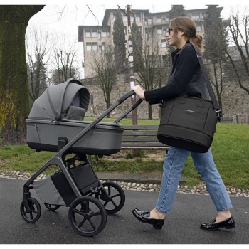 COMMANDER Steel Grey Foppapedretti otroški voziček 3v1