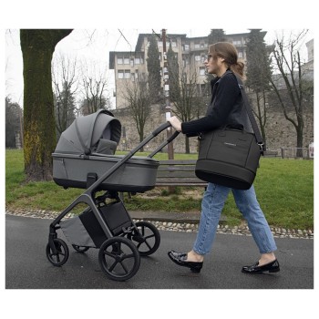 COMMANDER Steel Grey Foppapedretti otroški voziček 3v1