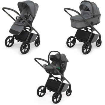 COMMANDER Steel Grey Foppapedretti otroški voziček 3v1