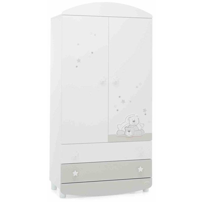 Dječji drveni ormar DOLCESTELLA WHITE Dječji drveni ormar DOLCESTELLA WHITE