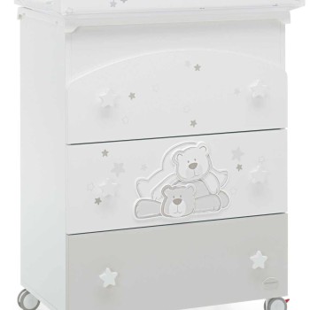 Previjalna miza z banjico DOLCESTELLA White