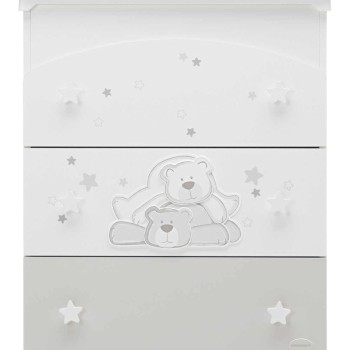 Previjalna miza z banjico DOLCESTELLA White