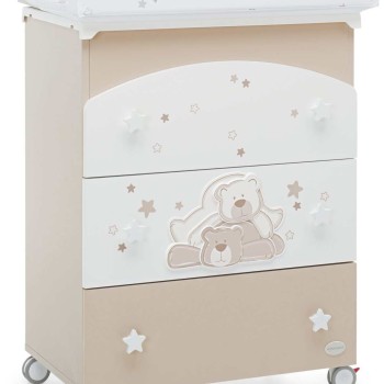 Previjalna miza z banjico DOLCESTELLA Tortora