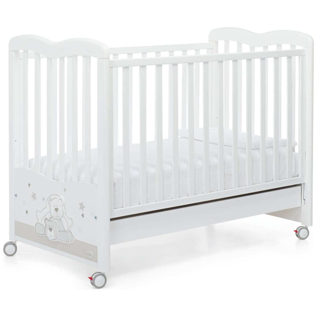 Lesena otroška postelja DOLCESTELLA White