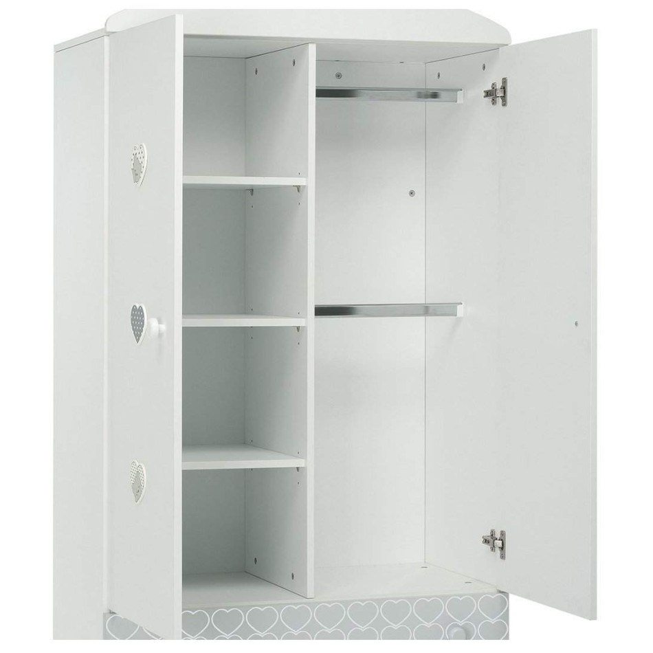 Dječji drveni ormar LOVELY