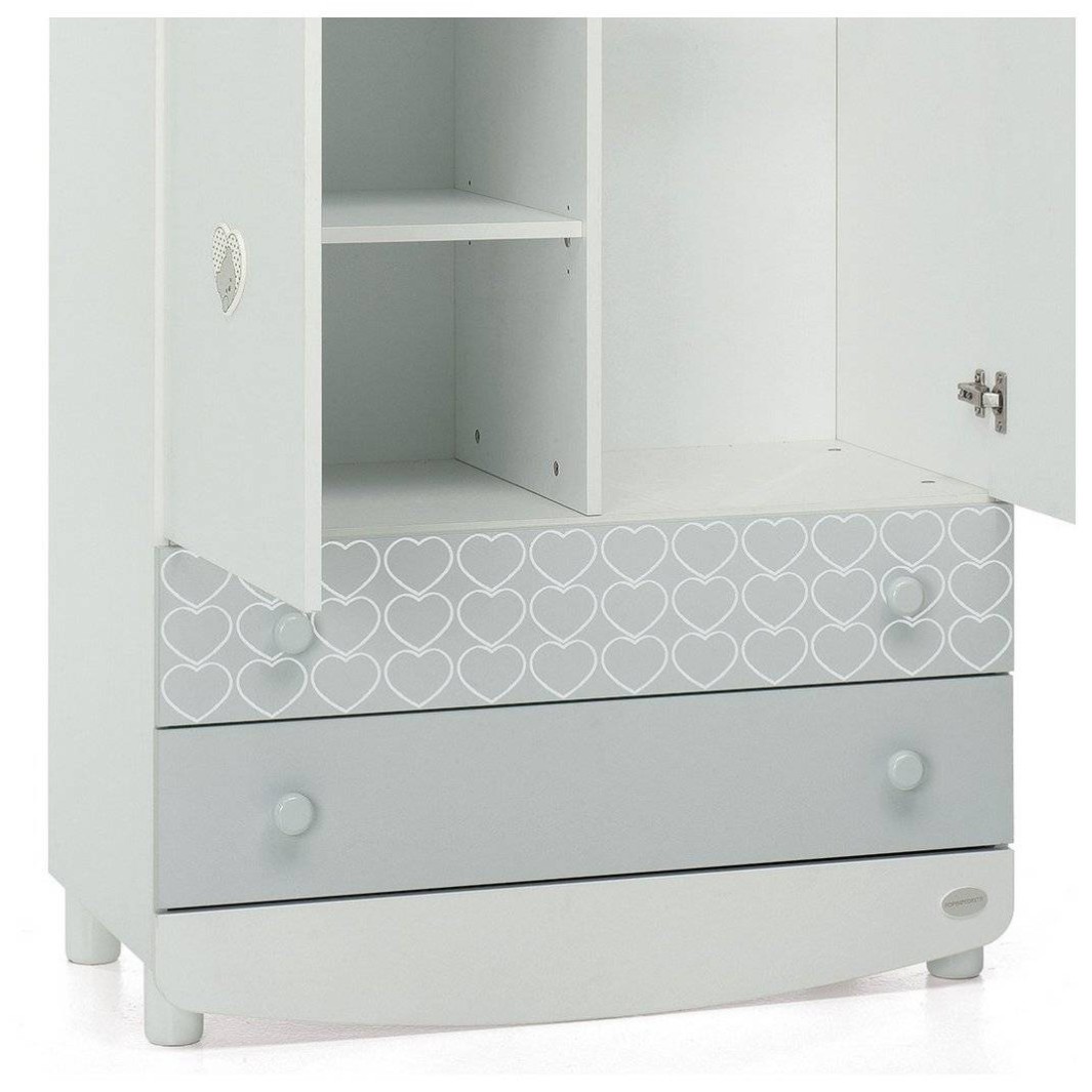 Dječji drveni ormar LOVELY